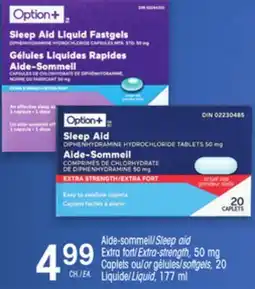 Uniprix OPTION+ Aide-sommeil/Sleep aid Extra fort/Extra-strength, 50 mg offer