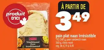 Marche Ami PAIN PLAT NAAN IRRÉSISTIBLE offer