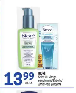 Uniprix BIORÉ Soins du visage sélectionnés/Selected facial care products offer