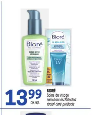 Uniprix BIORÉ Soins du visage sélectionnés/Selected facial care products offer