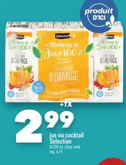 Marche Ami Jus ou cocktail Selection offer
