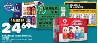 Marche Ami bière Archibald, Brasseur de Montréal, Unibroue | offer