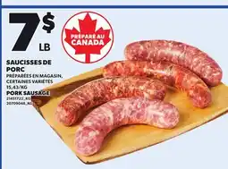 Provigo SAUCISSES DE PORC | PORK SAUSAGE offer