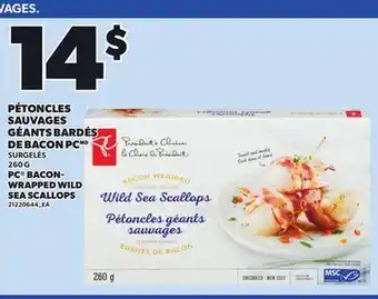 Provigo PÉTONCLES SAUVAGES GÉANTS BARDÉS DE BACON PC, 260 G offer