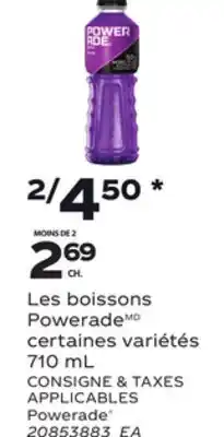 Provigo LES BOISSONS POWERADE | POWERADE, 710 ML offer