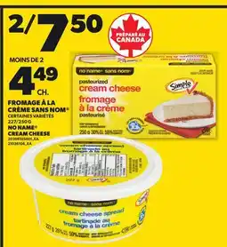 Provigo FROMAGE À LA CRÈME SANS NOM , 227/250 G | NO NAME CREAM CHEESE offer