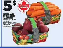 Provigo BETTERAVES OU CAROTTES NANTAISES | BEETS OR NANTES CARROTS, 1,5 L BASKET offer