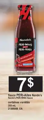 Provigo SAUCE PERI-AILES NANDO'S | NANDO'S PERI-WING SAUCE, 355 ML offer