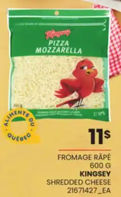 Provigo FROMAGE RÂPÉ | KINGSEY SHREDDED CHEESE, 600 G offer