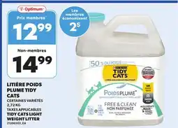 Provigo LITIÈRE POIDS PLUME TIDY CATS | TIDY CATS LIGHT WEIGHT LITTER, 2,72 KG offer