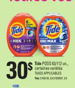 Provigo TIDE PODS, 63/112 UN offer