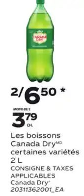 Provigo LES BOISSONS CANADA DRY | CANADA DRY, 2 L offer