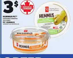 Provigo HUMMUS PC | PC HUMMUS, 227/228 G offer