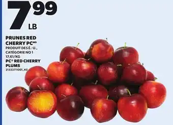 Provigo PRUNES RED CHERRY PC | PC RED CHERRY PLUMS offer