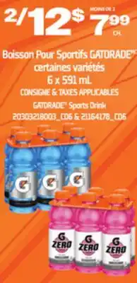 Provigo BOISSON POUR SPORTIFS GATORADE | GATORADE SPORTS DRINK, 6 X 592 ML offer