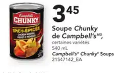 Provigo SOUPE CHUNKY DE CAMPBELL'SMD | CAMPBELL'S CHUNKY SOUP, 540 ML offer