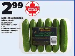Provigo MINI-CONCOMBRES DÉLICES DU MARCHÉ | FARMER'S MARKET MINI CUCUMBERS, 6 UN offer