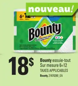 Provigo BOUNTY ESSUIE-TOUT SUR MESURE, 6=12 offer