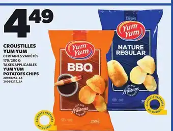 Provigo CROUSTILLES YUM YUM | YUM YUM POTATOES CHIPS, 170/200 G offer