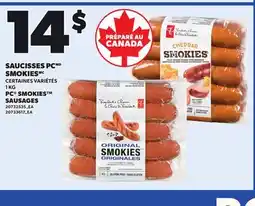 Provigo SAUCISSES PC SMOKIES | PC SMOKIES SAUSAGES, 1 KG offer