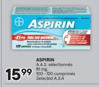 Brunet ASPIRIN A. A. S. sélectionnés 81 mg offer