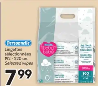 Brunet PERSONNELLE Lingettes sélectionnées offer
