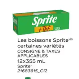 Provigo LES BOISSONS SPRITE | SPRITE, 12x355 ML offer