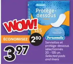 Brunet PERSONNELLE Serviettes et protège-dessous sélectionnés offer