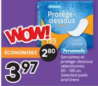Brunet PERSONNELLE Serviettes et protège-dessous sélectionnés offer