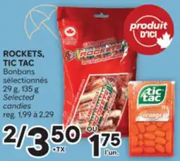Brunet ROCKETS, TIC TAC Bonbons sélectionnés offer
