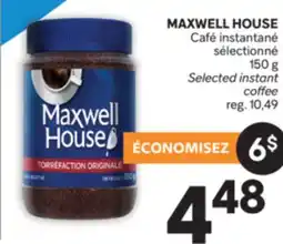 Brunet MAXWELL HOUSE Café instantané sélectionné offer