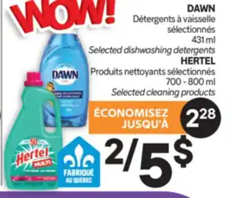 Brunet DAWN Détergents à vaisselle sélectionnés, HERTEL Produits nettoyants sélectionnés offer