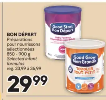 Brunet BON DÉPART Préparations pour nourrissons sélectionnées offer