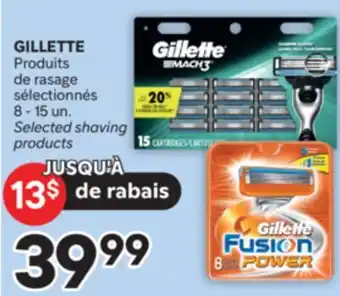 Brunet GILLETTE Produits de rasage sélectionnés offer