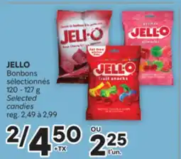 Brunet JELLO Bonbons sélectionnés Selected candies offer