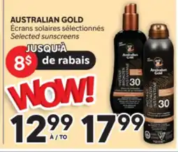 Brunet AUSTRALIAN GOLD Écrans solaires sélectionnés offer