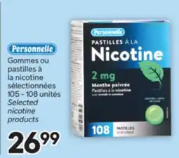Brunet Personnelle Gommes ou pastilles à la nicotine sélectionnées offer