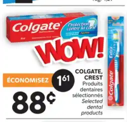 Brunet COLGATE, CREST Produits dentaires sélectionnés offer