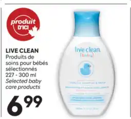 Brunet LIVE CLEAN Produits de soins pour bébés sélectionnés offer