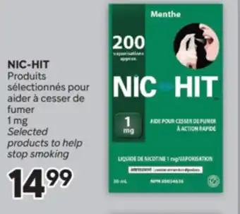 Brunet NIC-HIT Produits sélectionnés pour aider à cesser de fumer 1 mg offer