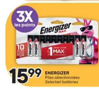 Brunet ENERGIZER Piles sélectionnées offer