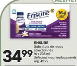 Brunet ENSURE Substituts de repas sélectionnés offer