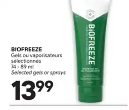 Brunet BIOFREEZE Gels ou vaporisateurs sélectionnés offer