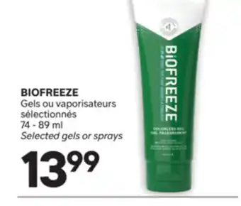Brunet BIOFREEZE Gels ou vaporisateurs sélectionnés offer