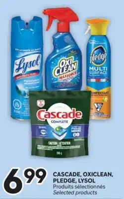Brunet CASCADE, OXICLEAN, PLEDGE, LYSOL Produits sélectionnés offer