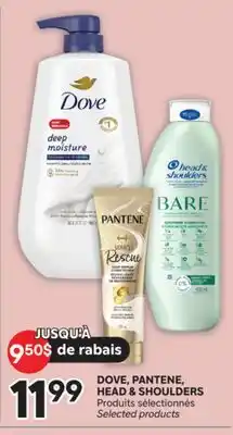 Brunet DOVE, PANTENE, HEAD & SHOULDERS Produits sélectionnés offer
