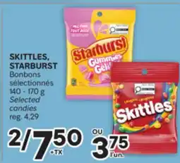 Brunet SKITTLES, STARBURST Bonbons sélectionnés offer