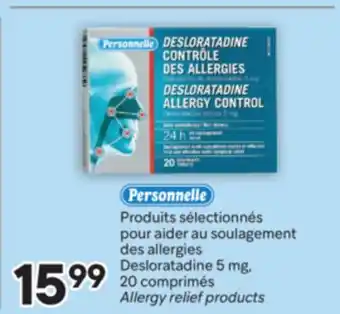 Brunet PERSONNELLE Produits sélectionnés pour aider au soulagement des allergies Desloratadine 5 mg offer