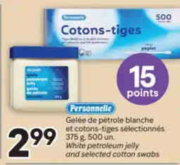 Brunet PERSONNELLE White petroleum jelly and selected cotton swabs offer
