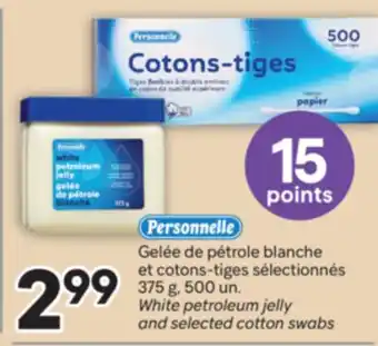 Brunet PERSONNELLE White petroleum jelly and selected cotton swabs offer